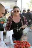 *EXCLUSIVE* Nicole Eggert stocks up on Fruits and Veggies at the Farmers Market