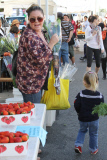 *EXCLUSIVE* Nicole Eggert stocks up on Fruits and Veggies at the Farmers Market