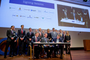 Königin Maxima beim Symposium zur Mikrofinanzierung in der Hauptverwaltung der Rabobank in Utrecht