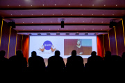 Königin Maxima beim Symposium zur Mikrofinanzierung in der Hauptverwaltung der Rabobank in Utrecht