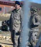 Prince Felipe Of Asturias With The Parachutes Army