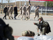 Prince Felipe Of Asturias With The Parachutes Army