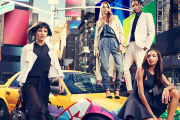 Cara Delevingne and Jourdan Dunn for DKNY.