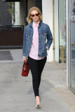 January Jones goes retro with an 80's look