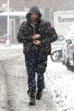 Hugh Jackman gets caught up in the snow
