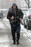 Hugh Jackman gets caught up in the snow