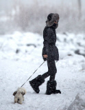 Olivia Palermo Braves The Snow In New York 