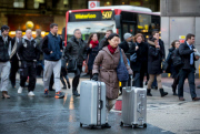 Tube underground workers strike in London