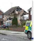 Gas explosion demolishes houses in Clacton, Essex, Britain - 05 Feb 2014