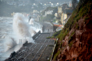 Meer Sturm auf britische Südküste