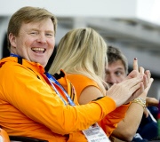Sotschi 2014 - Niederländische Royals beim Eisschnelllaufen
