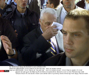 JERUSALEM : Ariel Sharon at the wailing   wall at temple mount : Ariel Sharon,leader