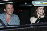 Lily Collins brings a date to Michael Sheen's Birthday Bash - Part 2