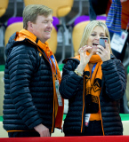 Sotschi 2014 - Niederländische Royals beim Eisschnelllaufen