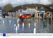 Businesses and homes prepare to evacuate in flood-hit Datchet, Berkshire, Britain - 10 Feb 2014