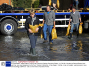 Businesses and homes prepare to evacuate in flood-hit Datchet, Berkshire, Britain - 10 Feb 2014