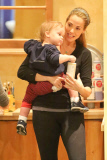 Elizabeth Berkley and Sky Cole are 'Color Me Mine' pals