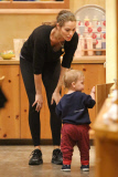 Elizabeth Berkley and Sky Cole are 'Color Me Mine' pals