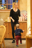 Elizabeth Berkley and Sky Cole are 'Color Me Mine' pals