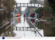 Flooding in Datchet, Britain - 10 Feb 2014