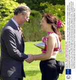 PRINCE CHARLES MEETING WALKERS ON THE 'WALK THE WALK' CHARITY FOR BREAST CANCER, HIGHGROVE HOUSE, BRITAIN - 04 SEP 2001