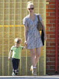 January Jones Out With Her Son Xander In Los Angeles 