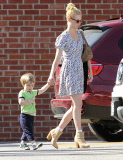 January Jones Out With Her Son Xander In Los Angeles 