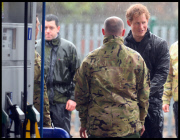 Prince William and Harry put snadbags out in the floods