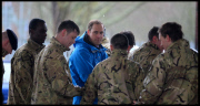 Prince William and Harry put snadbags out in the floods