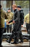 Prince William and Harry put snadbags out in the floods