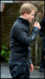 Prince William and Harry put snadbags out in the floods