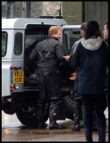 Prince William and Harry put snadbags out in the floods