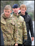 Prince William and Harry put snadbags out in the floods