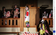 Bas Koster show, Autumn Winter 2014, London Fashion Week, Britain - 15 Feb 2014