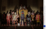 Bas Koster show, Autumn Winter 2014, London Fashion Week, Britain - 15 Feb 2014