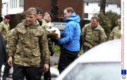 Prince Harry and Prince William help out with the flood relief efforts in Datchet, Berkshire, Britain - 14 Feb 2014