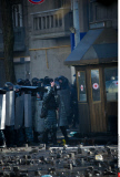 Anti-government protesters clash with the police in Kiev