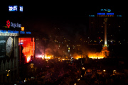 Night of clashes in Kiev