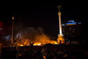 Night of clashes in Kiev