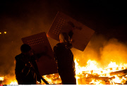 Night of clashes in Kiev