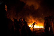 Night of clashes in Kiev