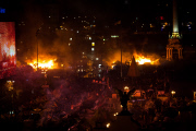 Night of clashes in Kiev