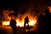 Night of clashes in Kiev
