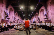 Hogwarts Assembly for Pupils from Queens School at the Warner Brothers Harry Potter Studio Tour, Watford, Britain - 06 Sep 2013