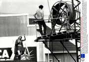 Film Supergirl 1984 Scenes On The Set Of Supergirl At Pinewood Studio Showing Helen Slater As Supergirl Supergirl Is A 1984 Superhero Film Directed By Jeannot Szwarc. It Is Based On The Dc Comics Character Of The Same Name And Is A Spin-off To Alexan