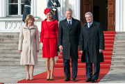 German President receives Belgian Kings in Berlin.