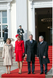 German President receives Belgian Kings in Berlin.