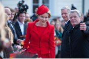 German President receives Belgian Kings in Berlin.