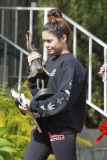 Vanessa Hudgens picks up a few items from her parents house