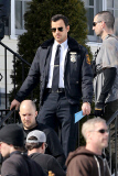 Justin Theroux looks good in Uniform